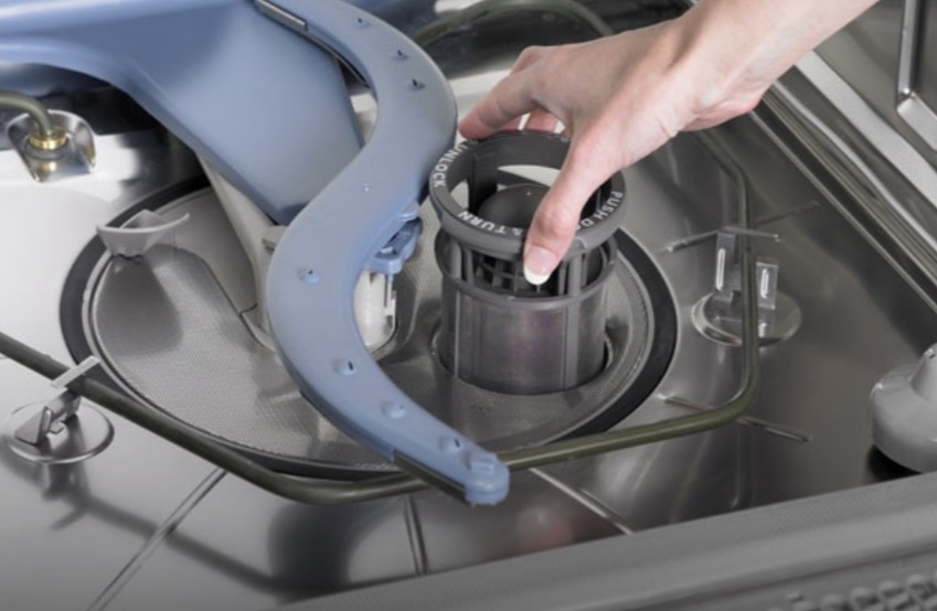 گرفتگی فیلتر ماشین ظرفشویی