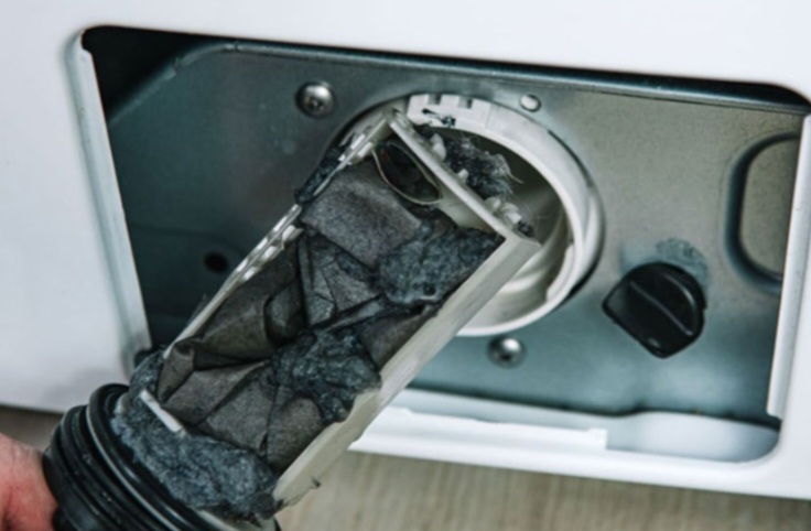 مراحل تمیز کردن فیلتر لباسشویی سامسونگ