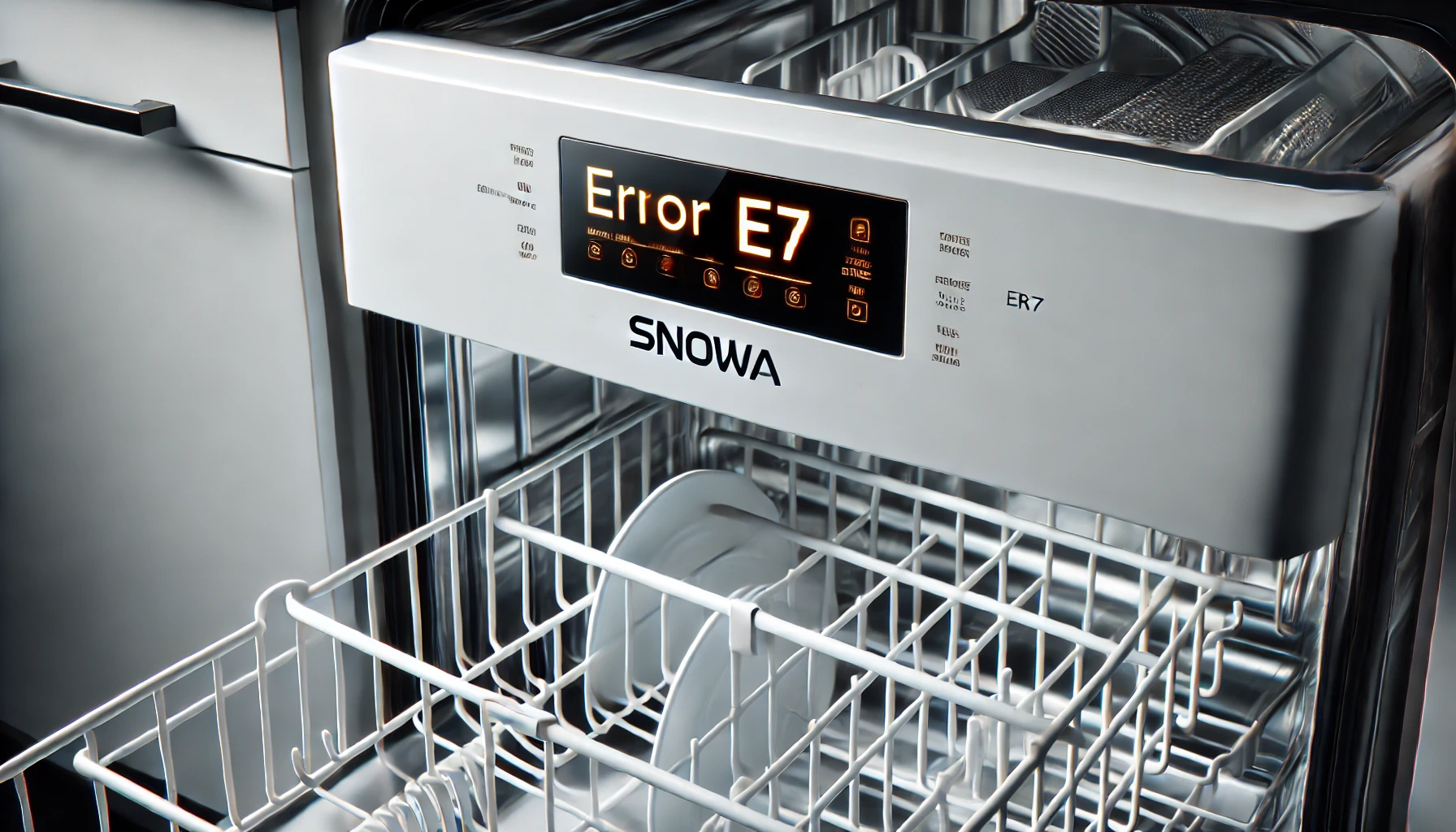 کد خطای E7 ماشین ظرفشویی اسنوا