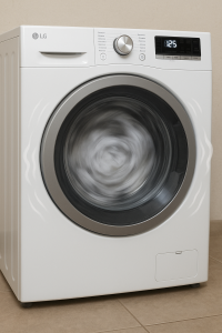 لرزش ماشین لباسشویی ال جی هنگام خشک‌کن