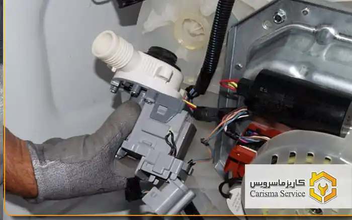 خرابی پمپ تخلیه ماشین لباسشویی اسنوا