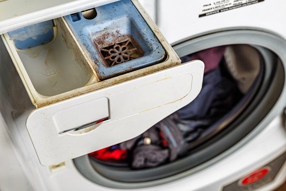 ماشین لباسشویی بد بو