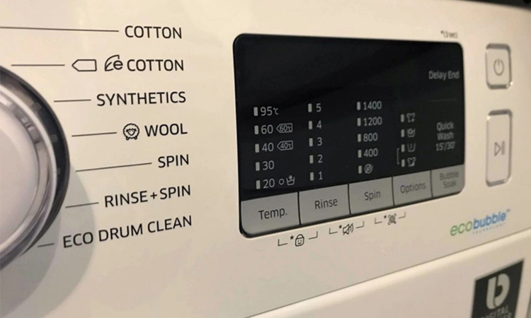 معنی کلمات روی ماشین لباسشویی چیه