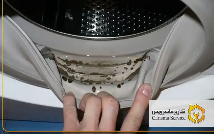 خرابی لاستیک دور درب ماشین لباسشویی دوو